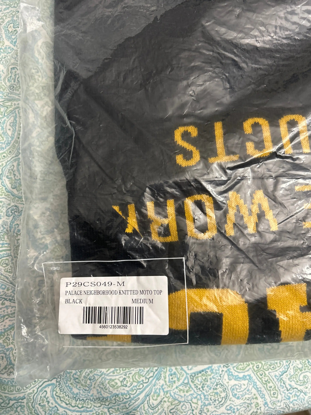 Palace x Neighborhood Knitted Moto Top Black Medium
