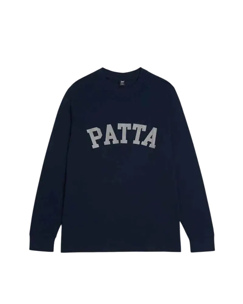 Patta Arc Logo Mesh Long Sleeve Jersey Navy - L