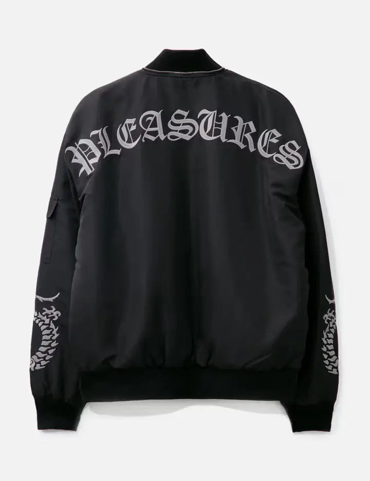 Pleasures Dragon Bomber Jacket Black - M