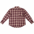 Politics Canyon Flannel Shirt Rosewood - Shirts
