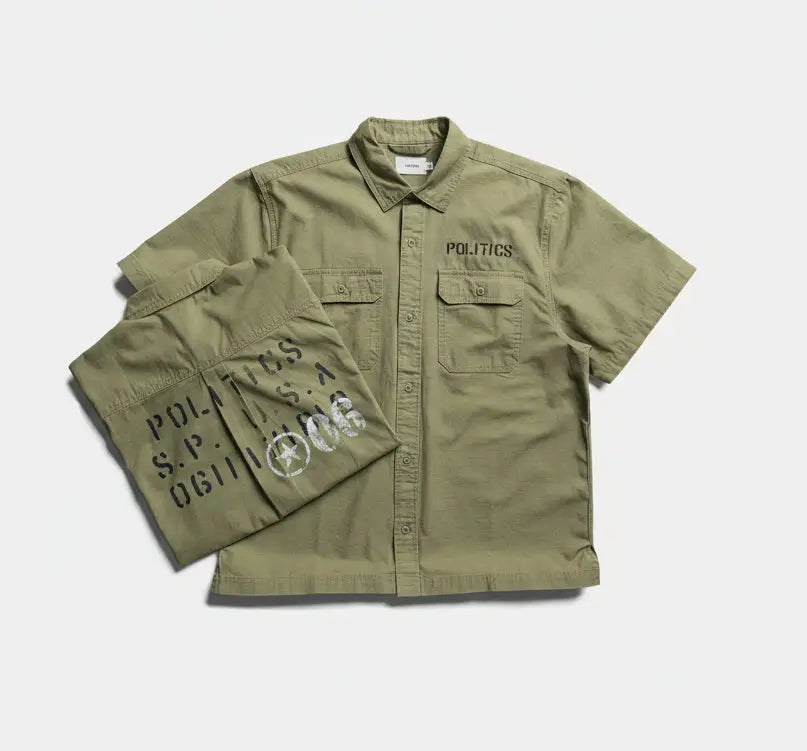 Politics Commerce Shirts Military Green - Shirts
