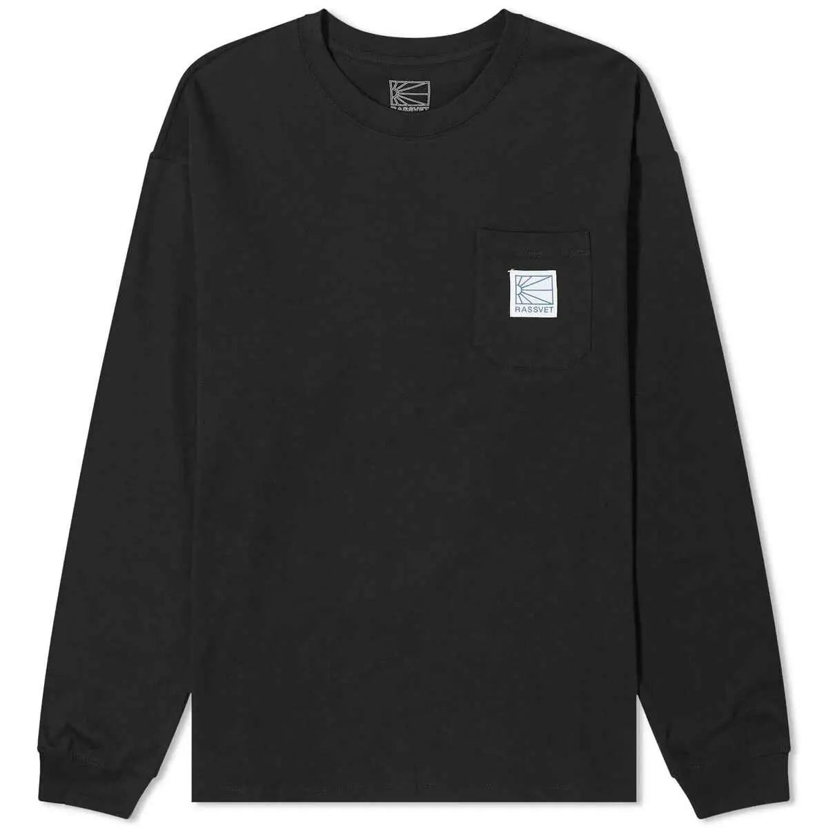 Rassvet Pocket Tag Long Sleeve T-Shirt Black - M