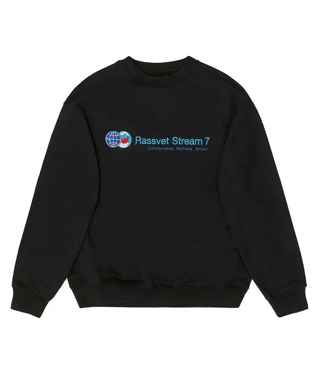 Rassvet Stream 7 Logo Black Sweatshirt - M