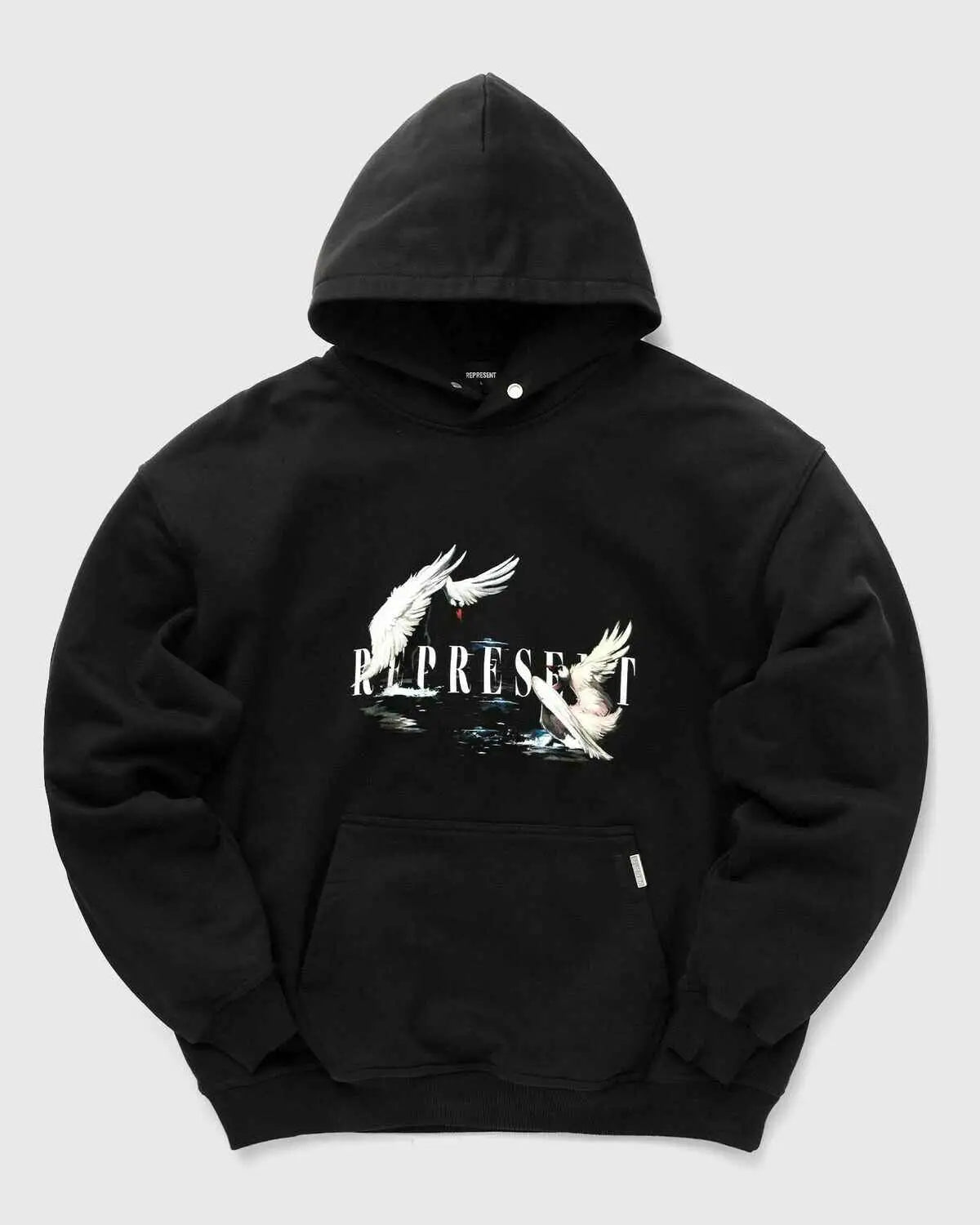 Represent Swan Pullover Black Hoodie - M