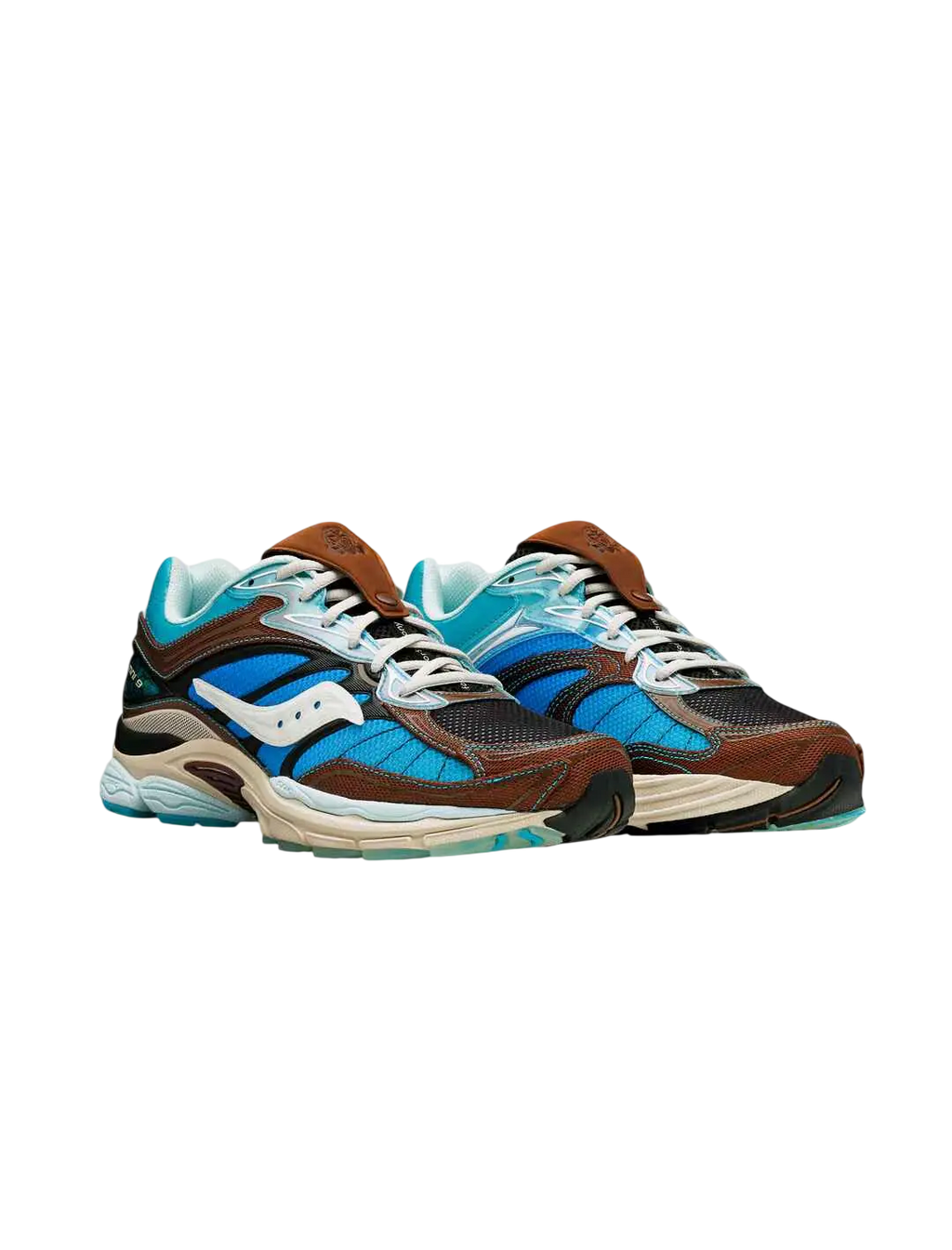 Saucony x Foot Patrol Progrid Omni 9 Blue/Brown - 10 - Shoes