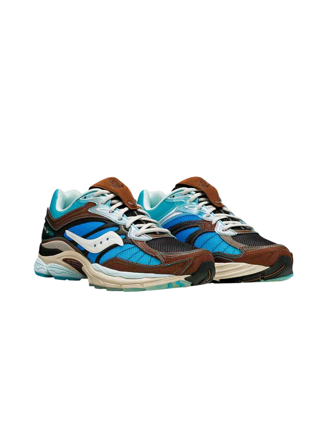 Saucony x Foot Patrol Progrid Omni 9 Blue/Brown - 10 - Shoes