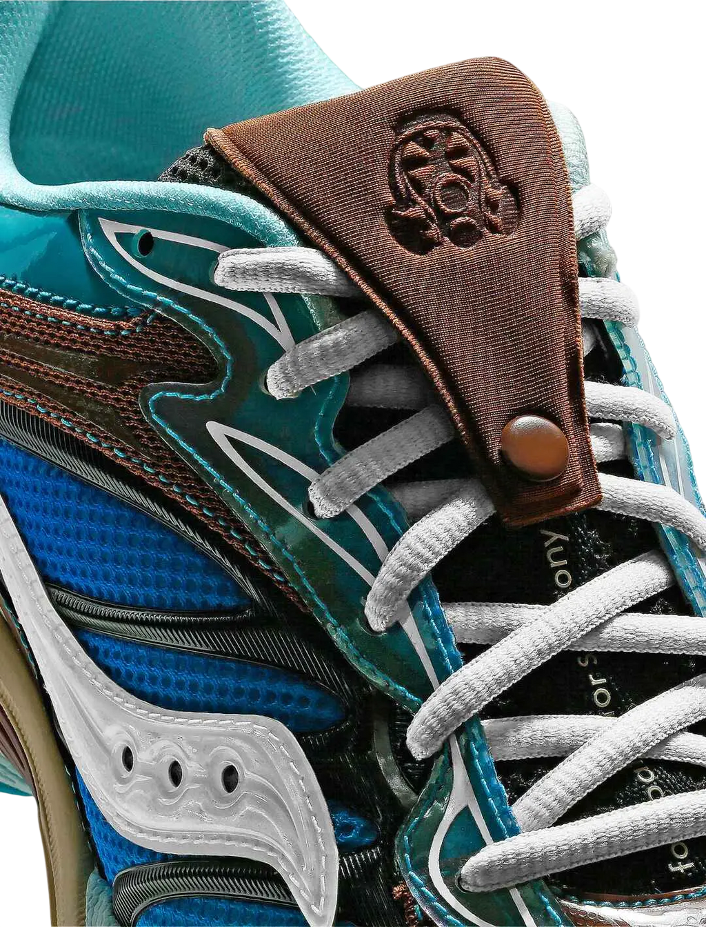 Saucony x Foot Patrol Progrid Omni 9 Blue/Brown - 10 - Shoes