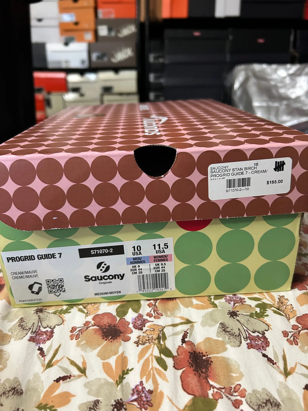 Saucony x Stan Birch ProGrid Guide 7 Cream/Mauve Size 10