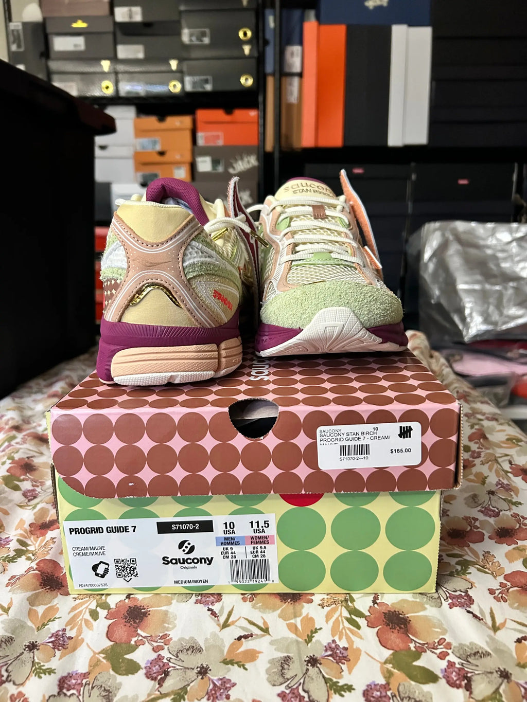 Saucony x Stan Birch ProGrid Guide 7 Cream/Mauve Size 10