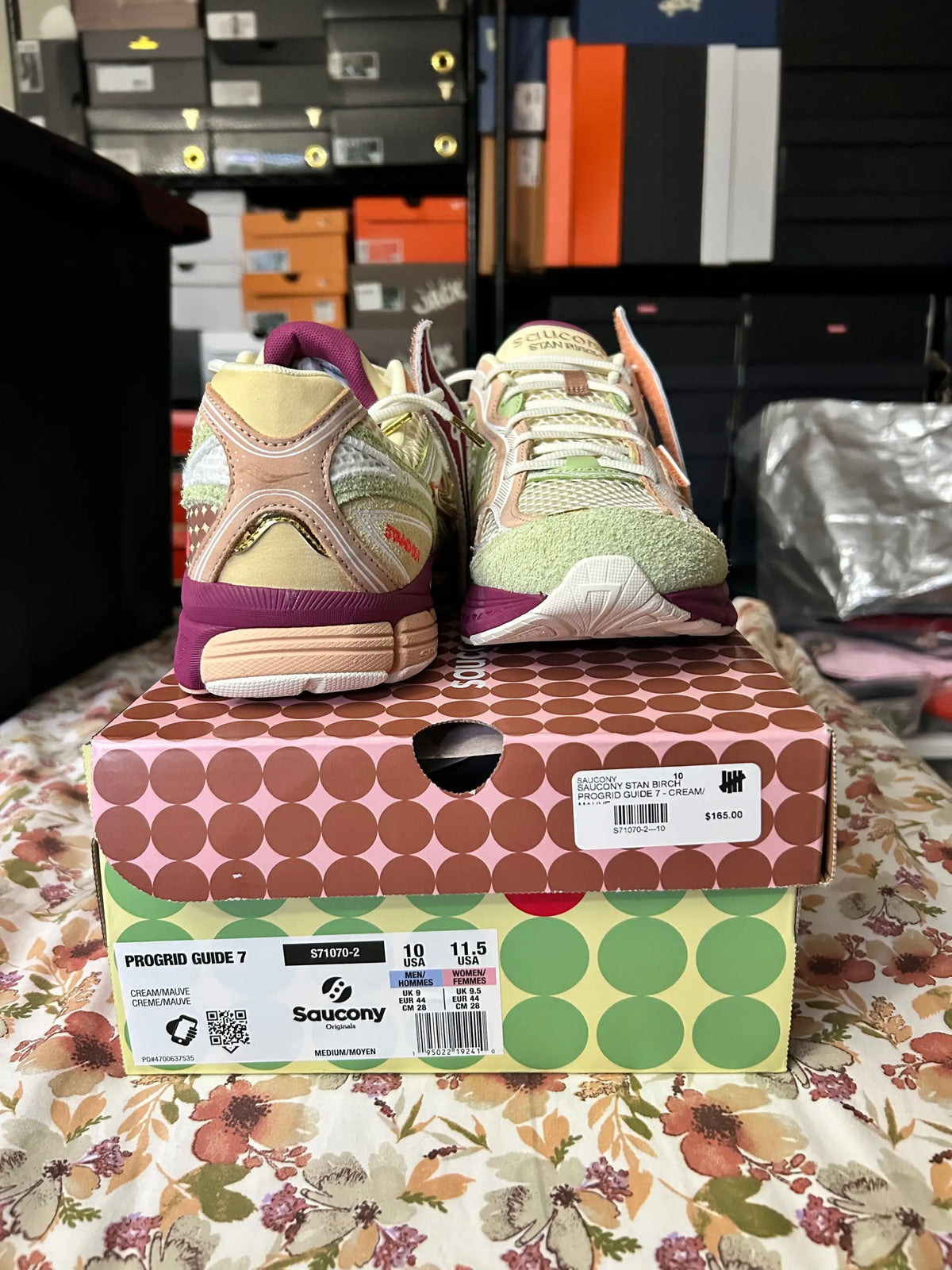 Saucony x Stan Birch ProGrid Guide 7 Cream/Mauve Size 10