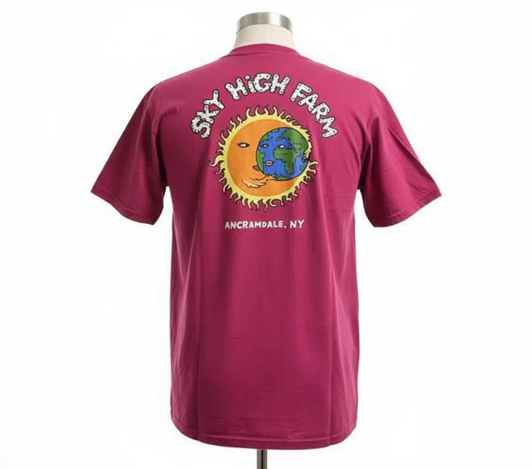 Sky High Farms Feed Your Neighbor T-Shirt Magenta - L