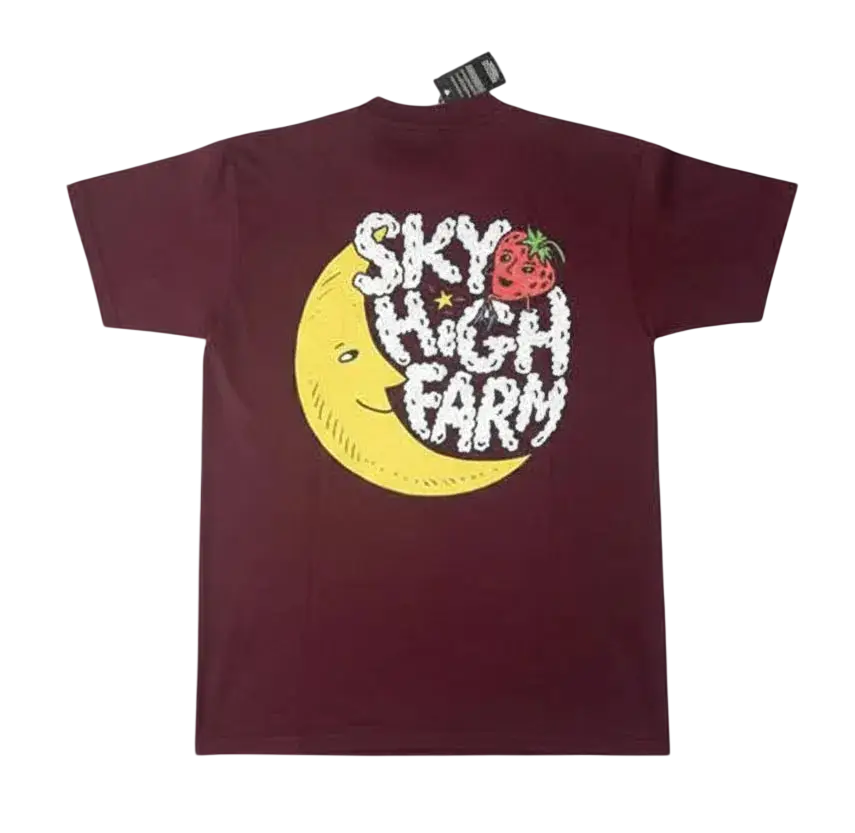 Sky High Farms Main Logo Tee Maroon - M