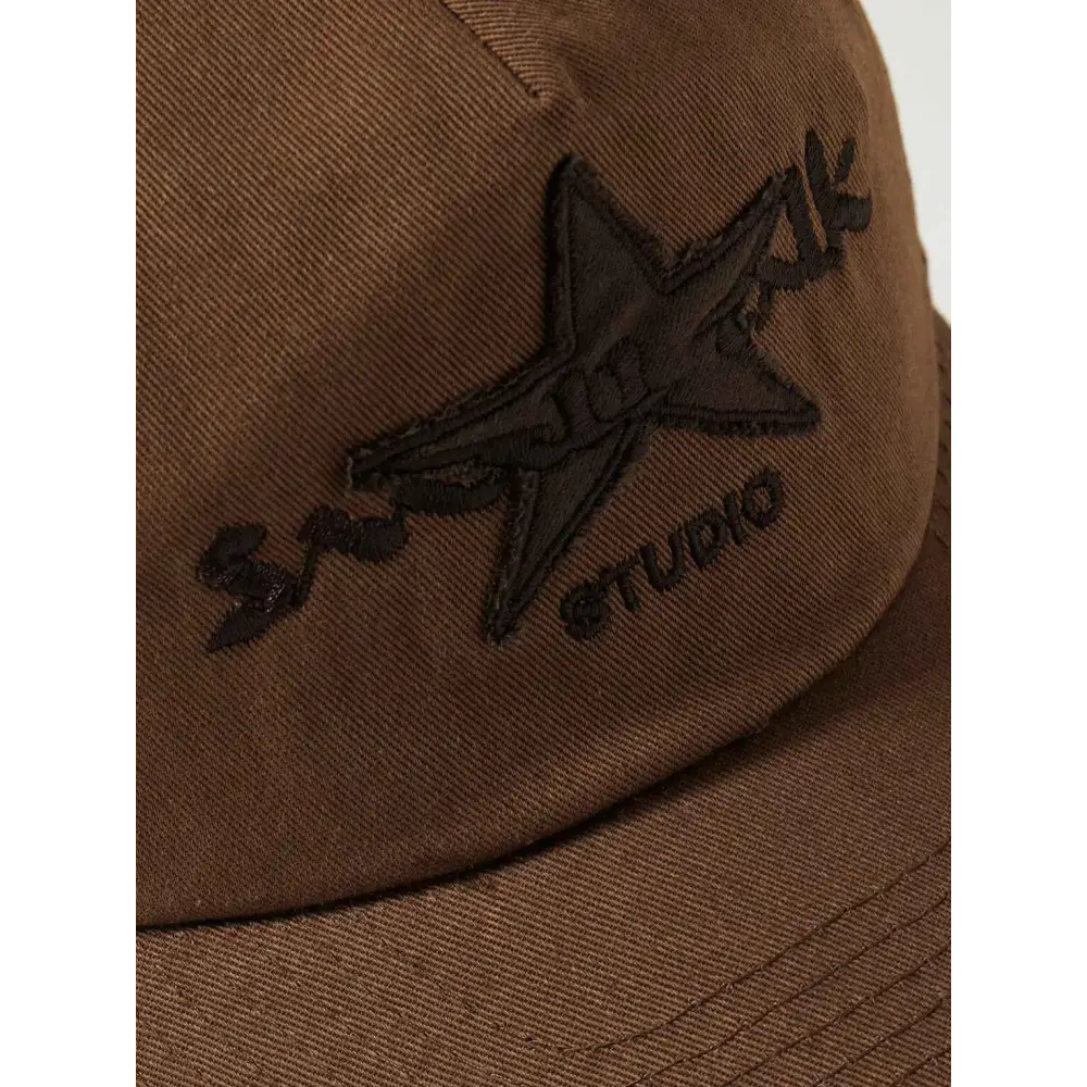 Small Talk Studio Brown Snapback - One size