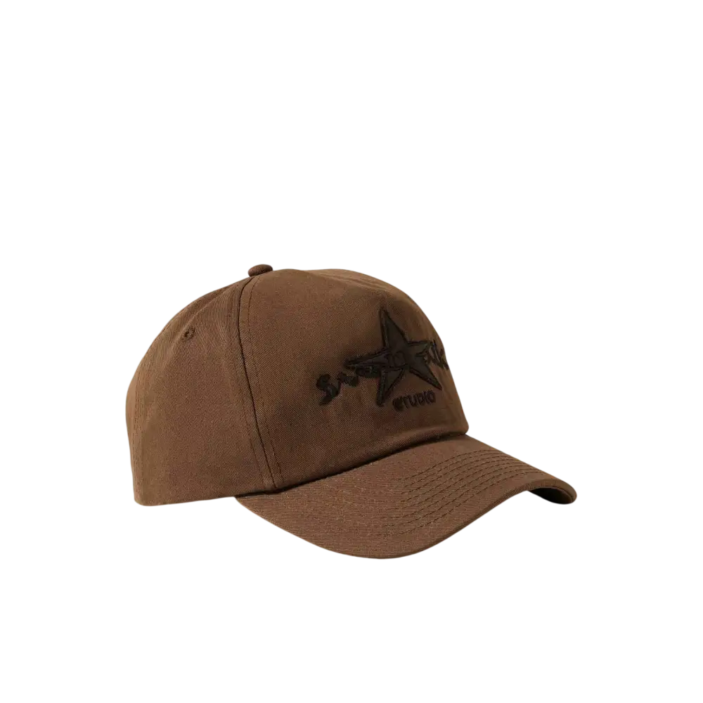 Small Talk Studio Brown Snapback - One size