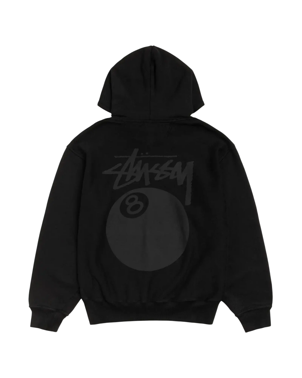 Stussy 8 Ball Hoodie Pigment Dyed Black - XL