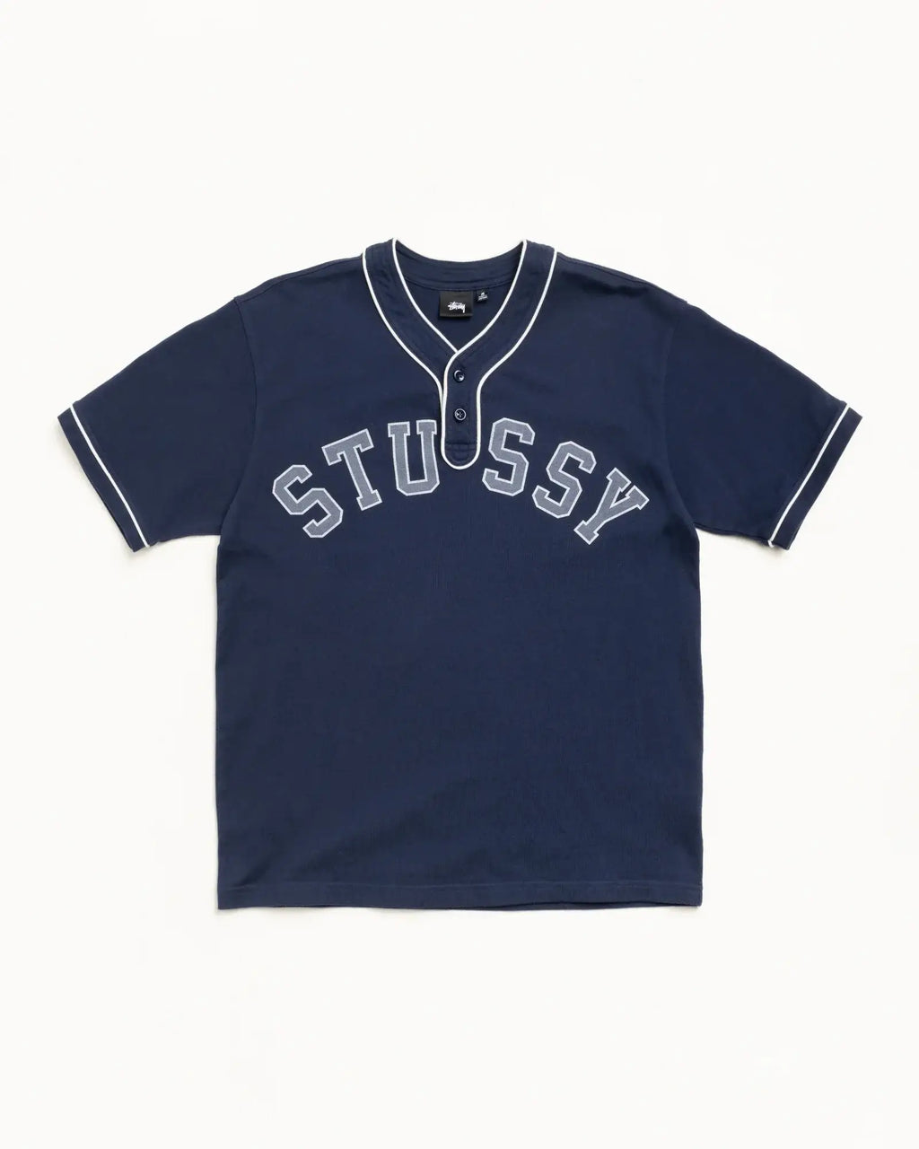 Stussy Arch Baseball Jersey Navy - Jerseys