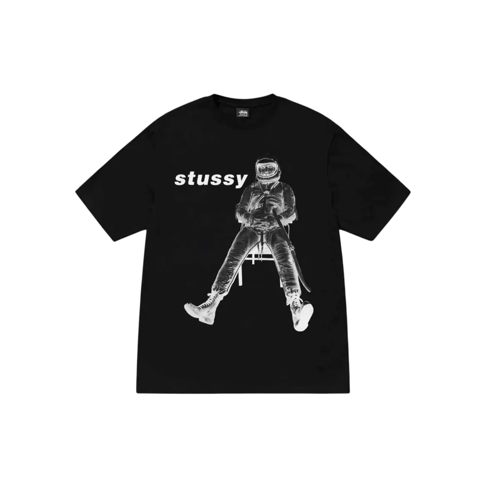 Stussy Astronaut Tee Black - L
