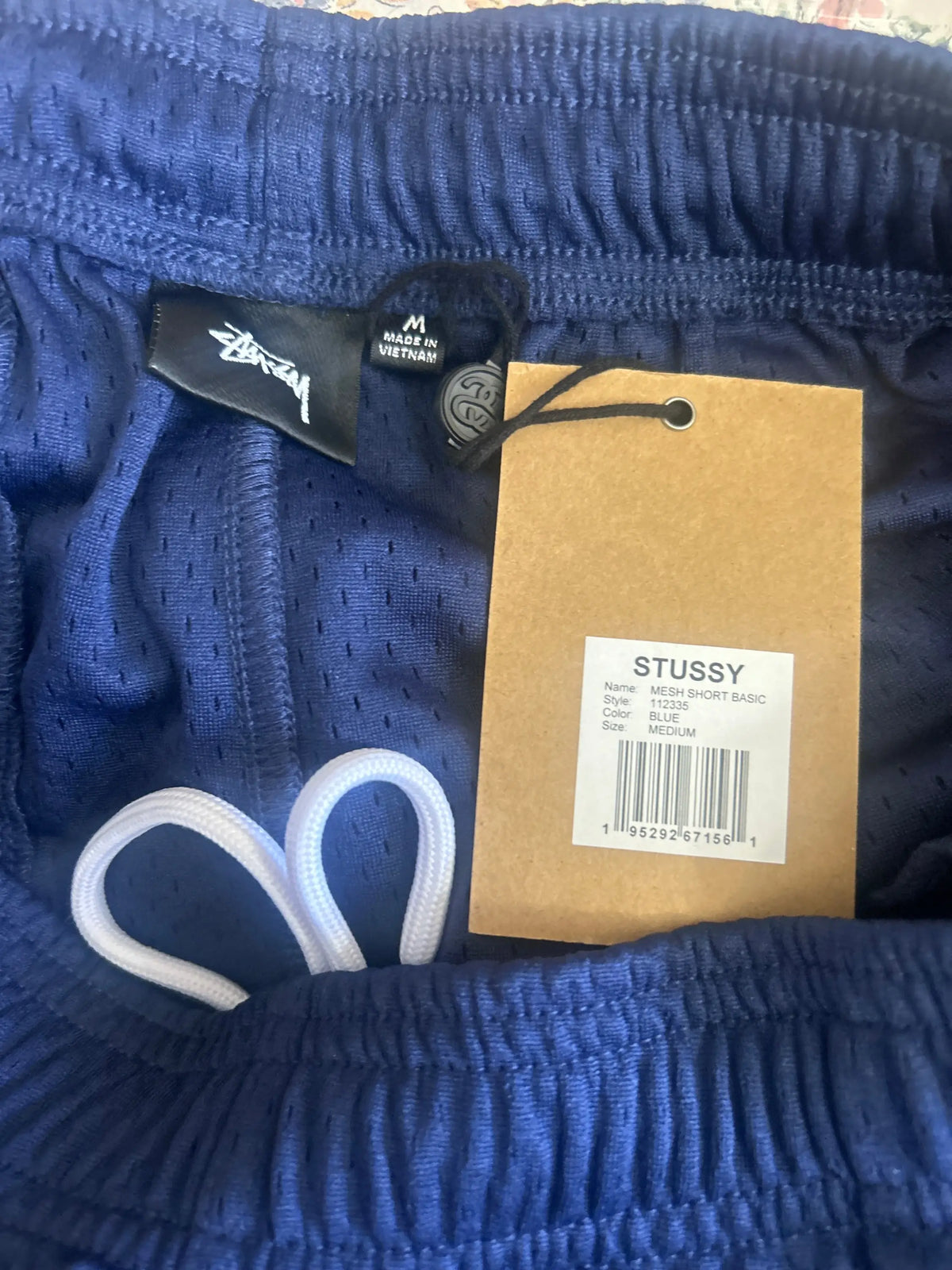 Stussy Basic Mesh Shorts Blue Medium