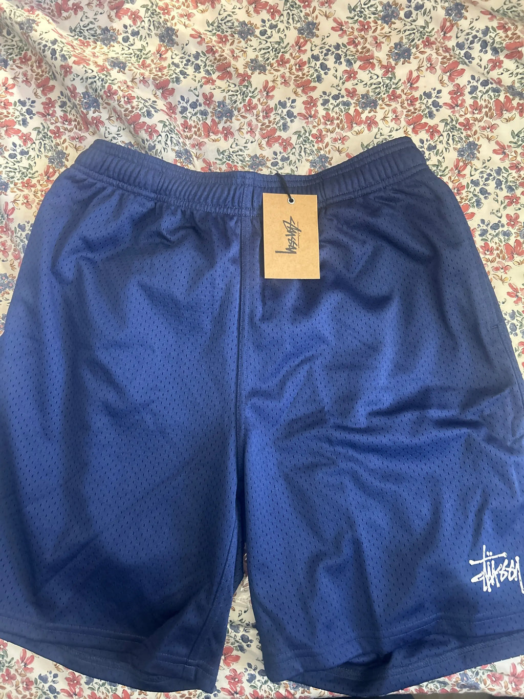 Stussy Basic Mesh Shorts Blue Medium