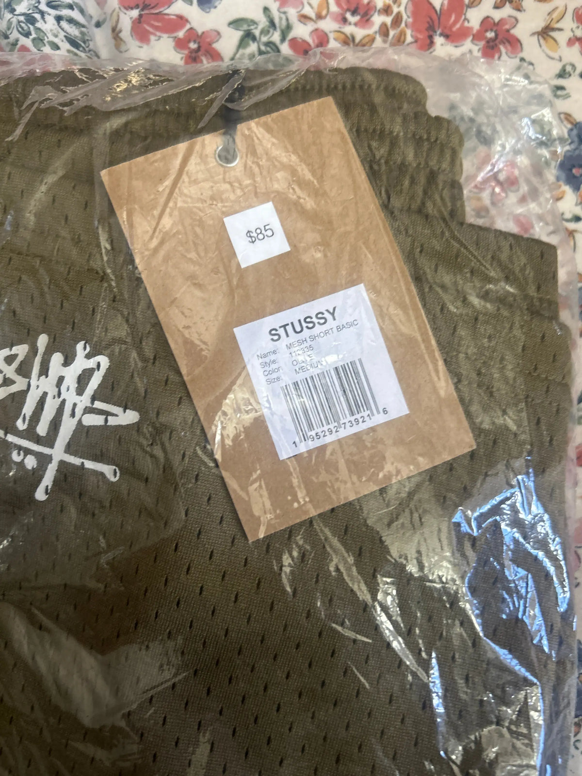 Stussy Basic Mesh Shorts Olive Medium