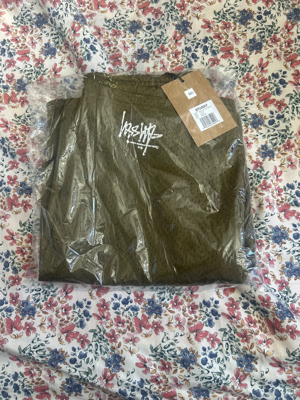 Stussy Basic Mesh Shorts Olive Medium