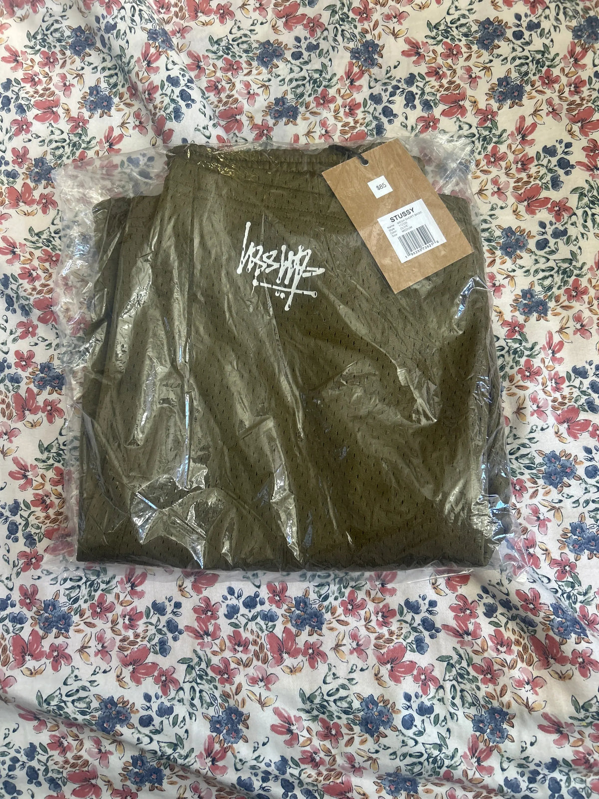 Stussy Basic Mesh Shorts Olive Medium