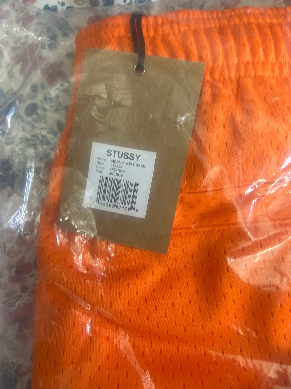 Stussy Basic Mesh Shorts Orange Medium