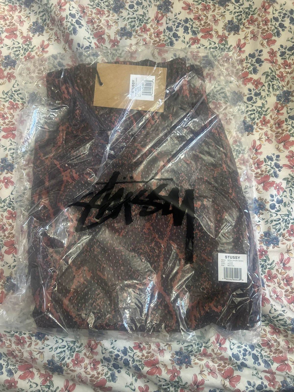 Stussy Basic Mesh Shorts Snake Medium