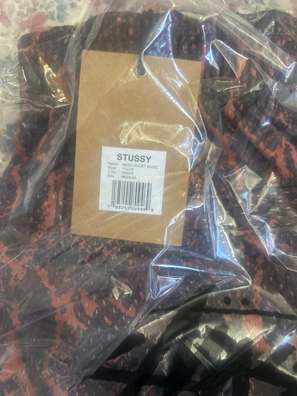 Stussy Basic Mesh Shorts Snake Medium