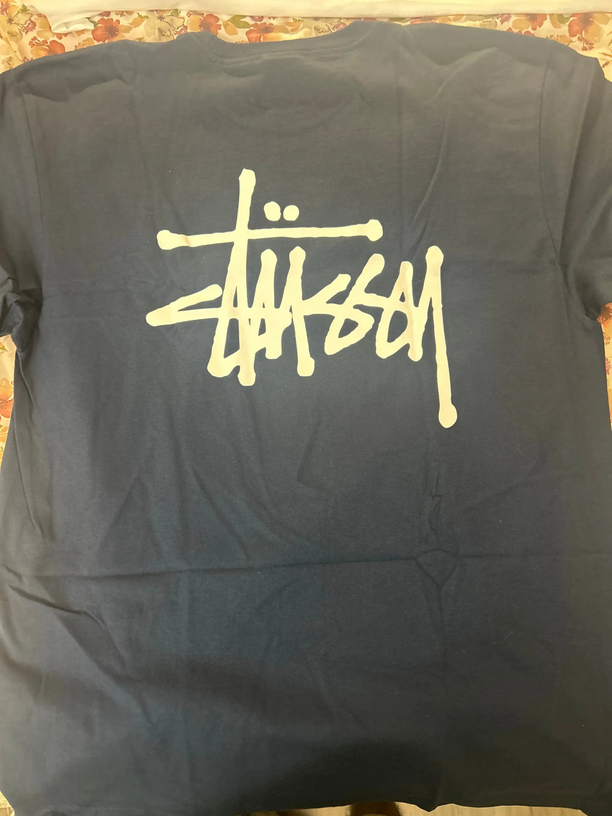 Stussy Basic Tee Navy Large