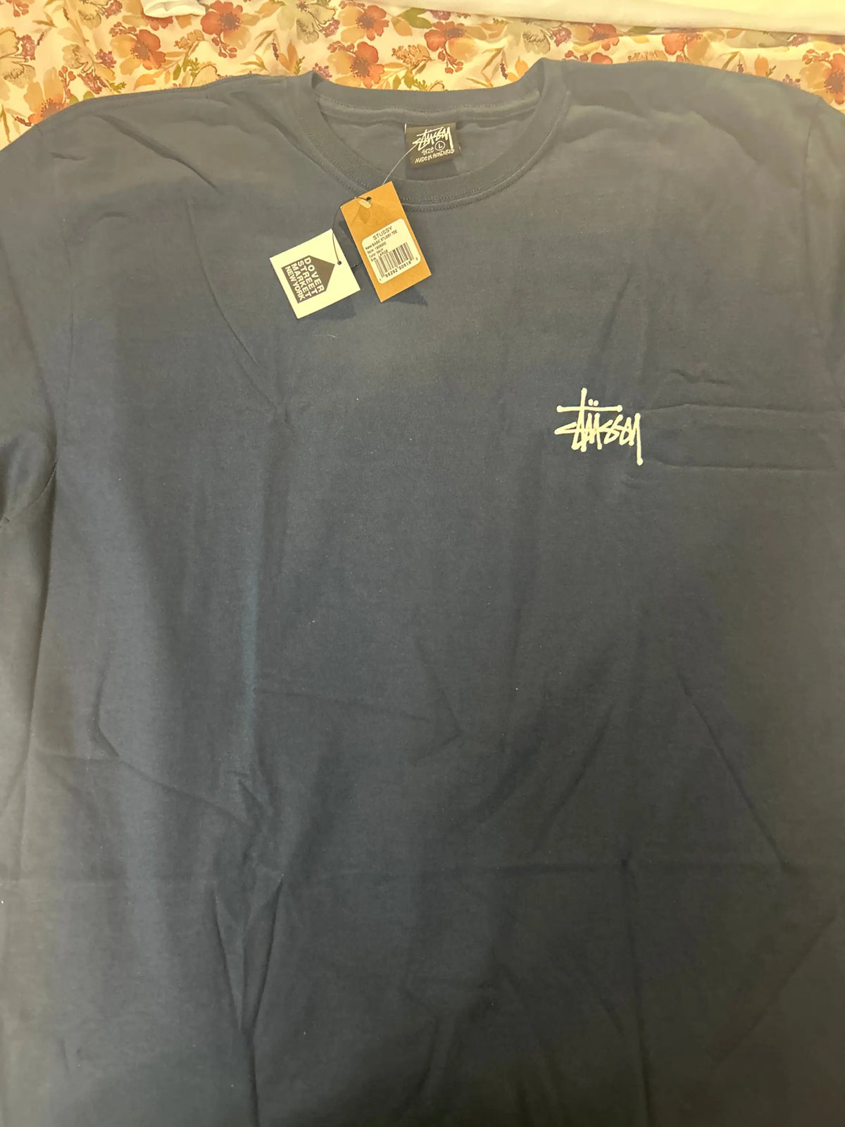 Stussy Basic Tee Navy Large