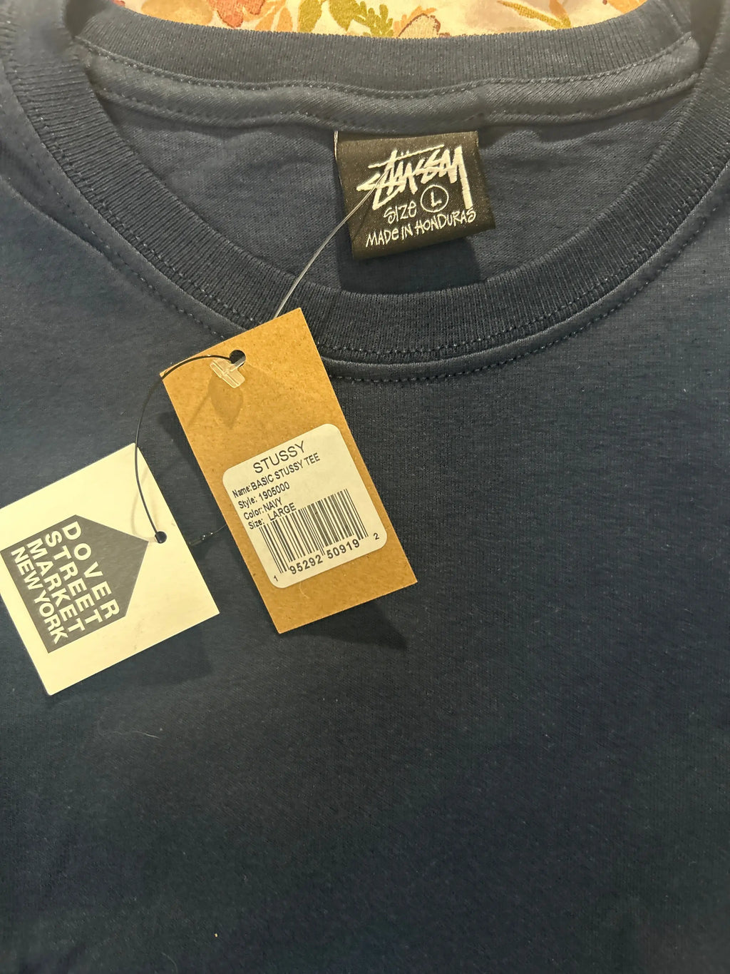 Stussy Basic Tee Navy Large