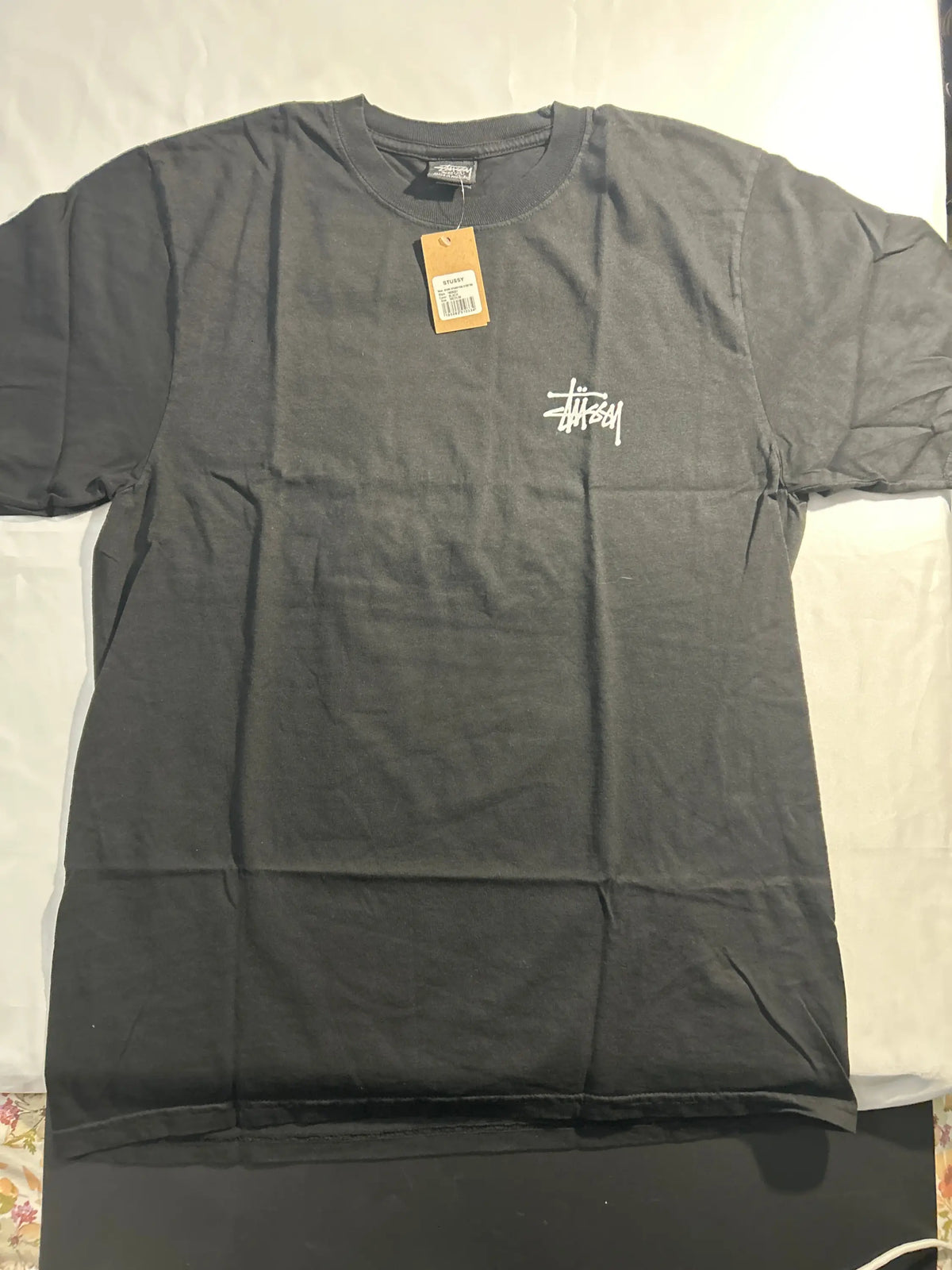 Stussy Basic Tee  Pigment Dyed Black Medium