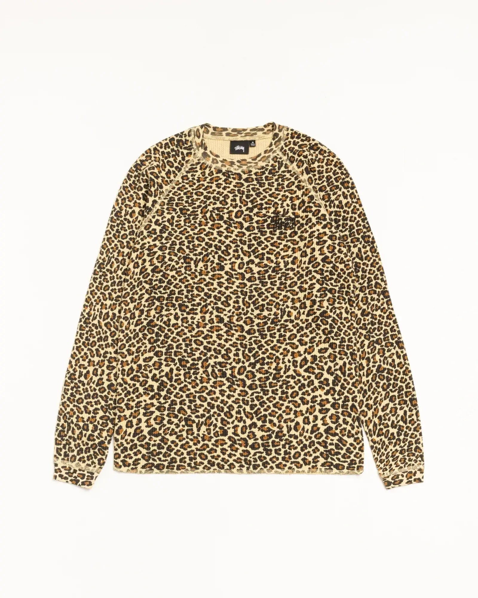 Stussy Basic Thermal Leopard - Crewnecks