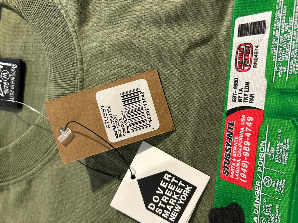 Stussy Battery Tee Olive Medium