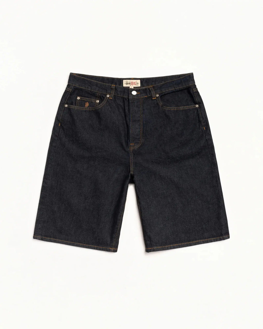 Stussy Big Ol Shorts Denim Rinsed Indigo - Shorts