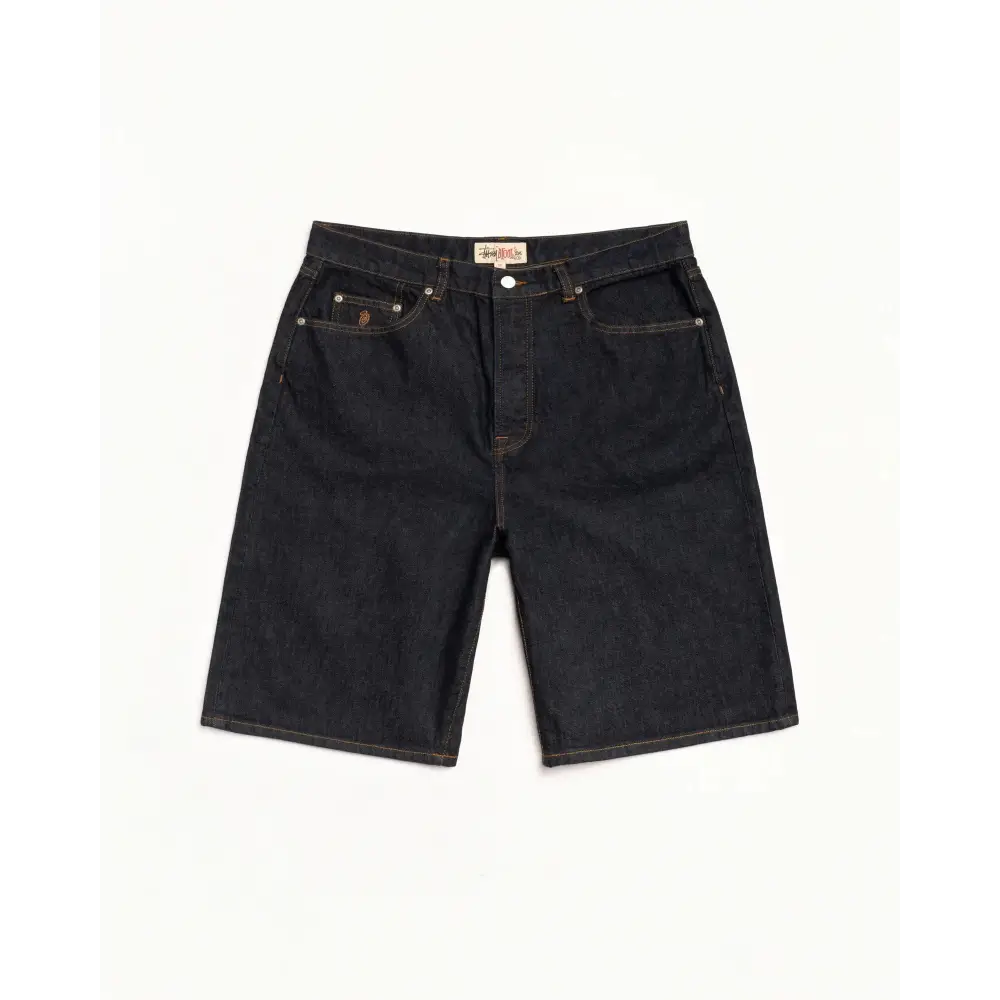Stussy Big Ol Shorts Denim Rinsed Indigo - Shorts