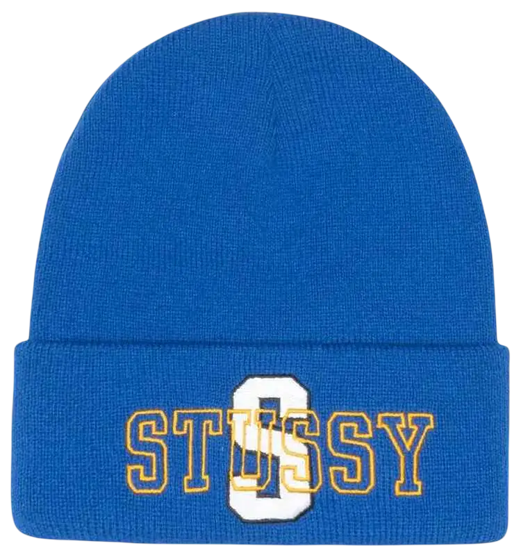 Stussy Big S Cuff Beanie Blue - One size