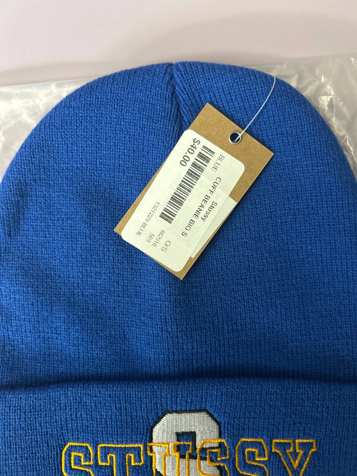 Stussy Big S Cuff Beanie Blue