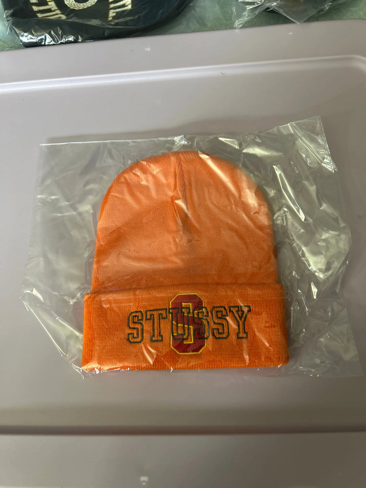 Stussy Big S Cuff Beanie Orange