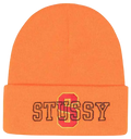 Stussy Big S Cuff Beanie Orange - One size
