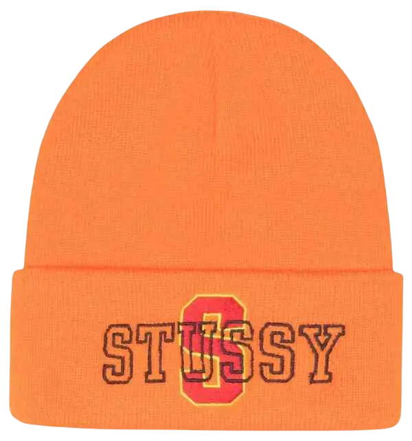 Stussy Big S Cuff Beanie Orange - One size