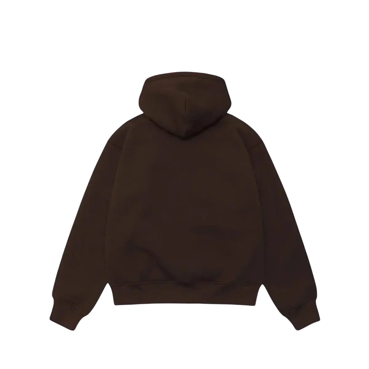 Stussy Bonded Sherpa Lined Zip Up Hoodie Brown - M