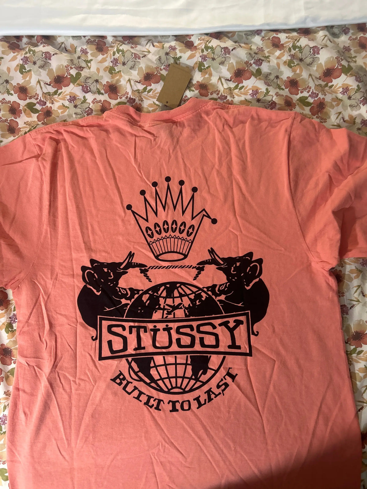 Stussy Built to Last Pigment Dyed Tee Sherbet Medium
