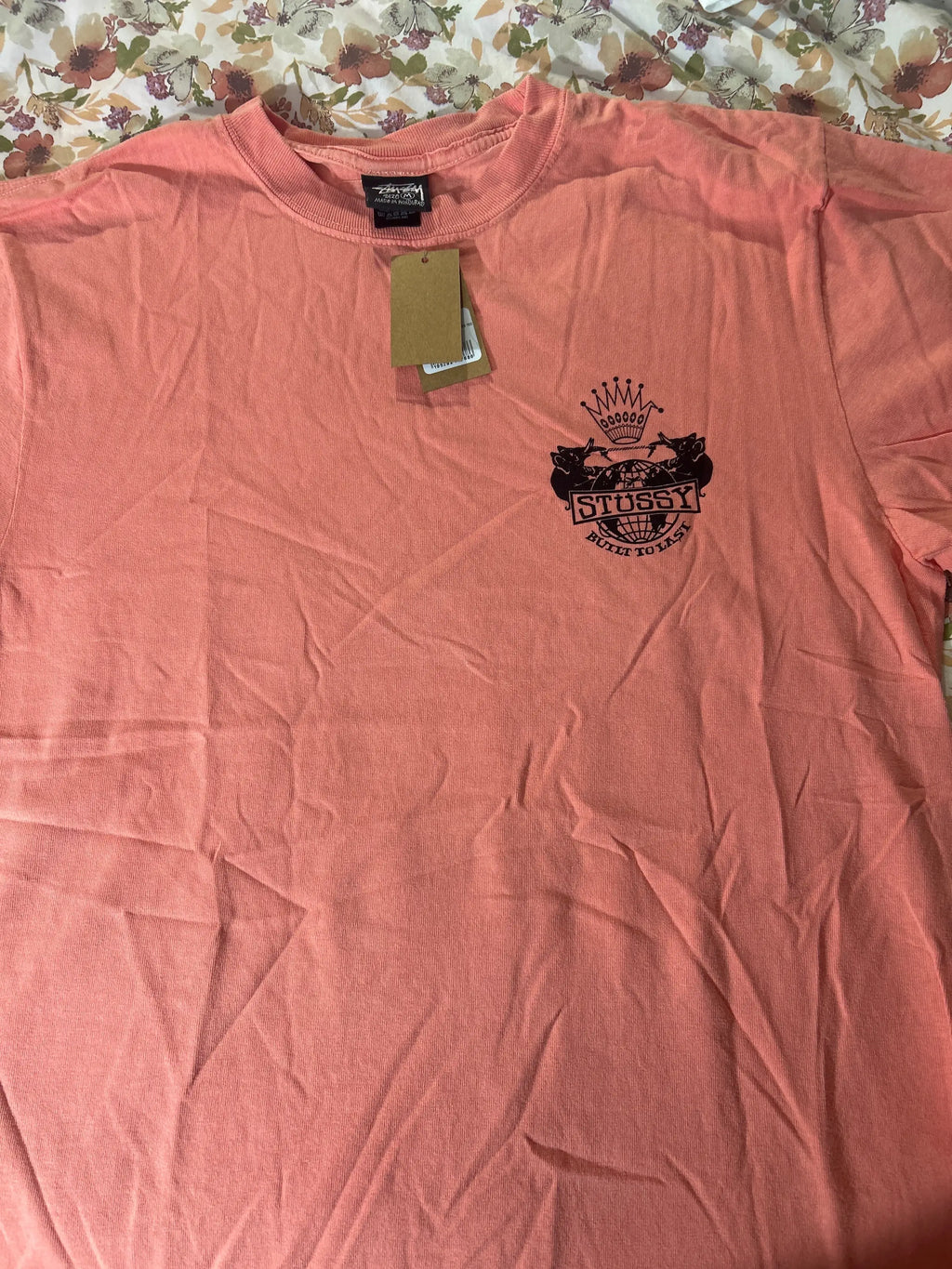 Stussy Built to Last Pigment Dyed Tee Sherbet Medium