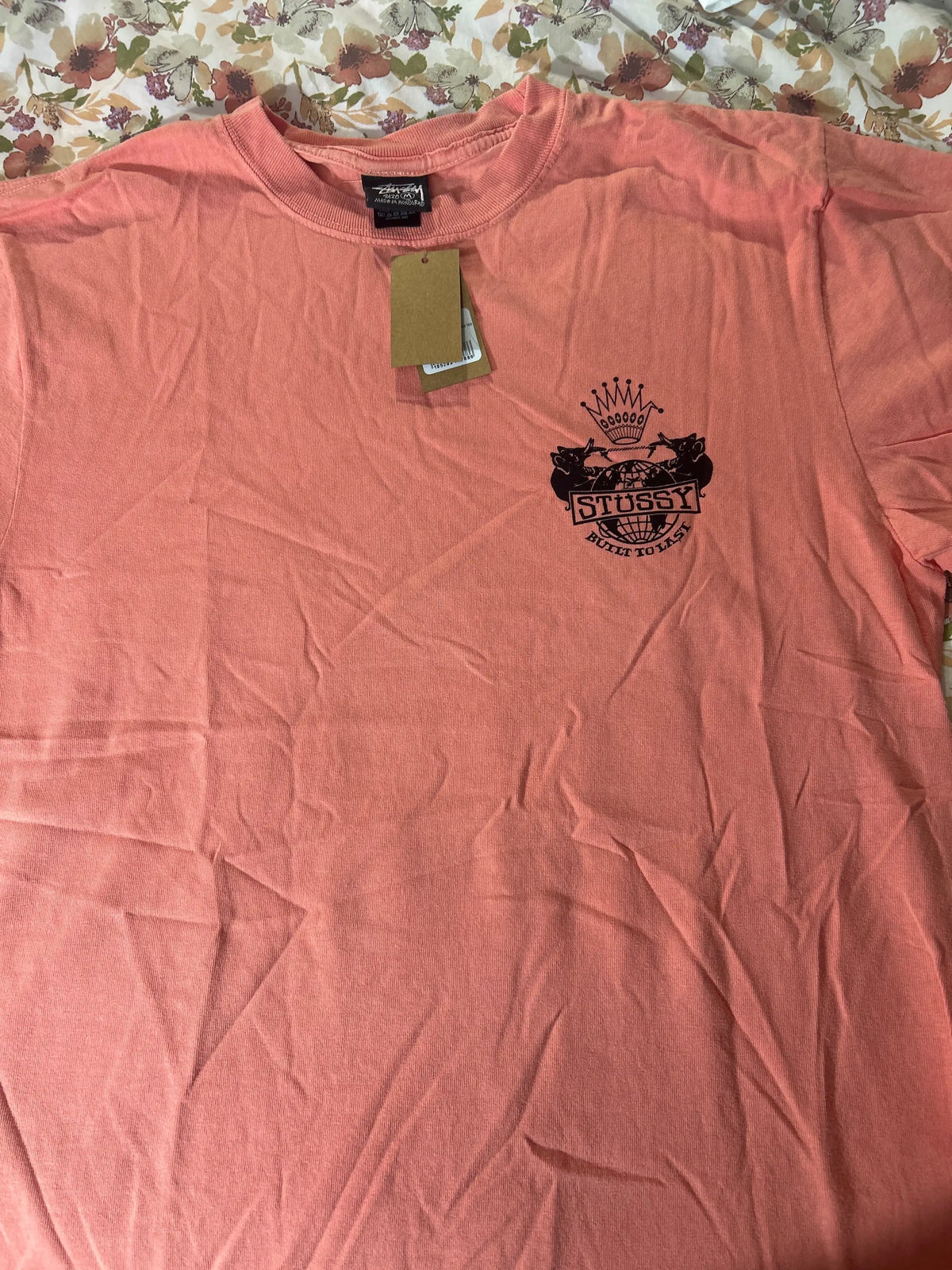 Stussy Built to Last Pigment Dyed Tee Sherbet Medium