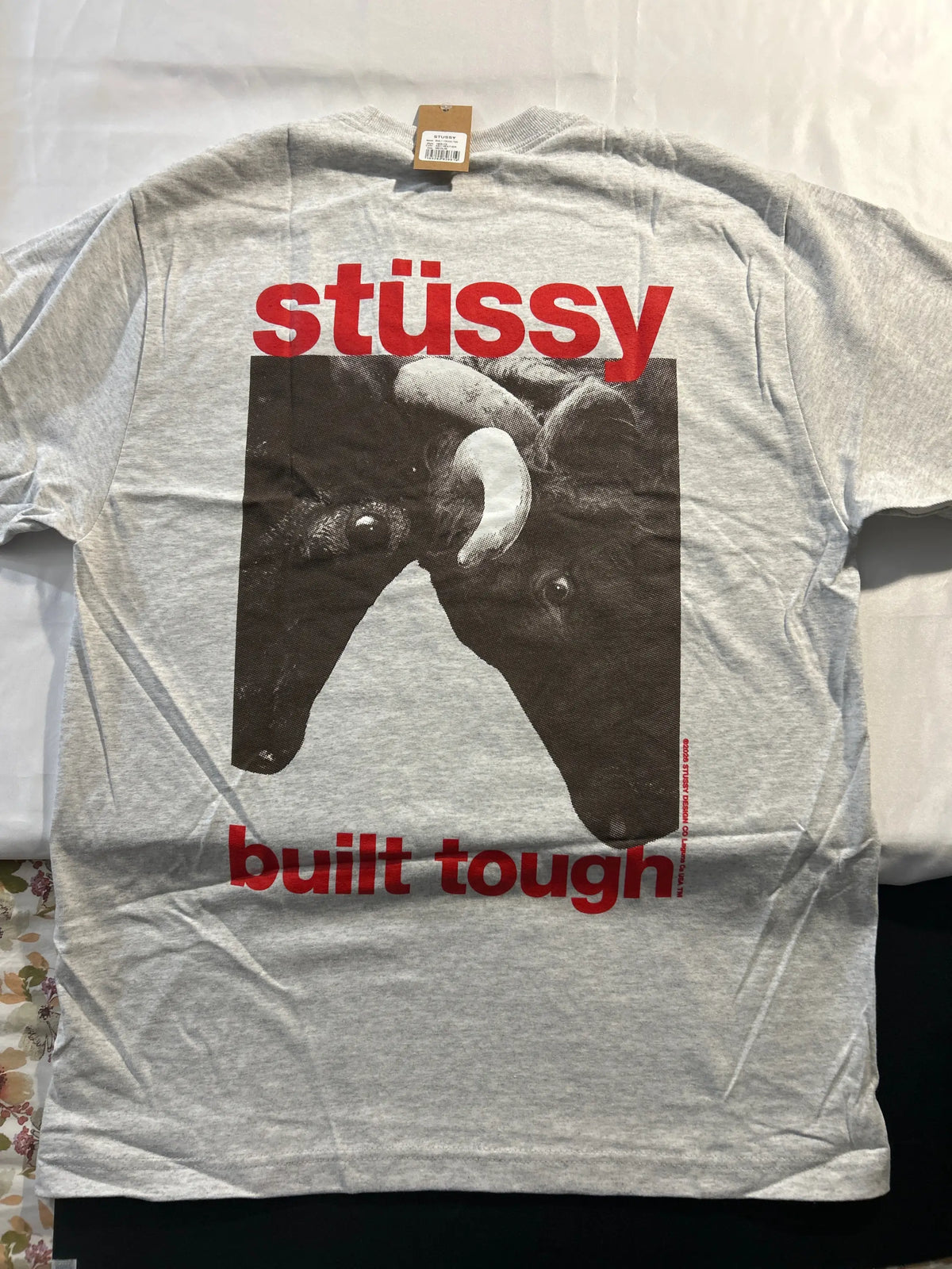 Stussy Built Tough Tee Ash Heather Medium