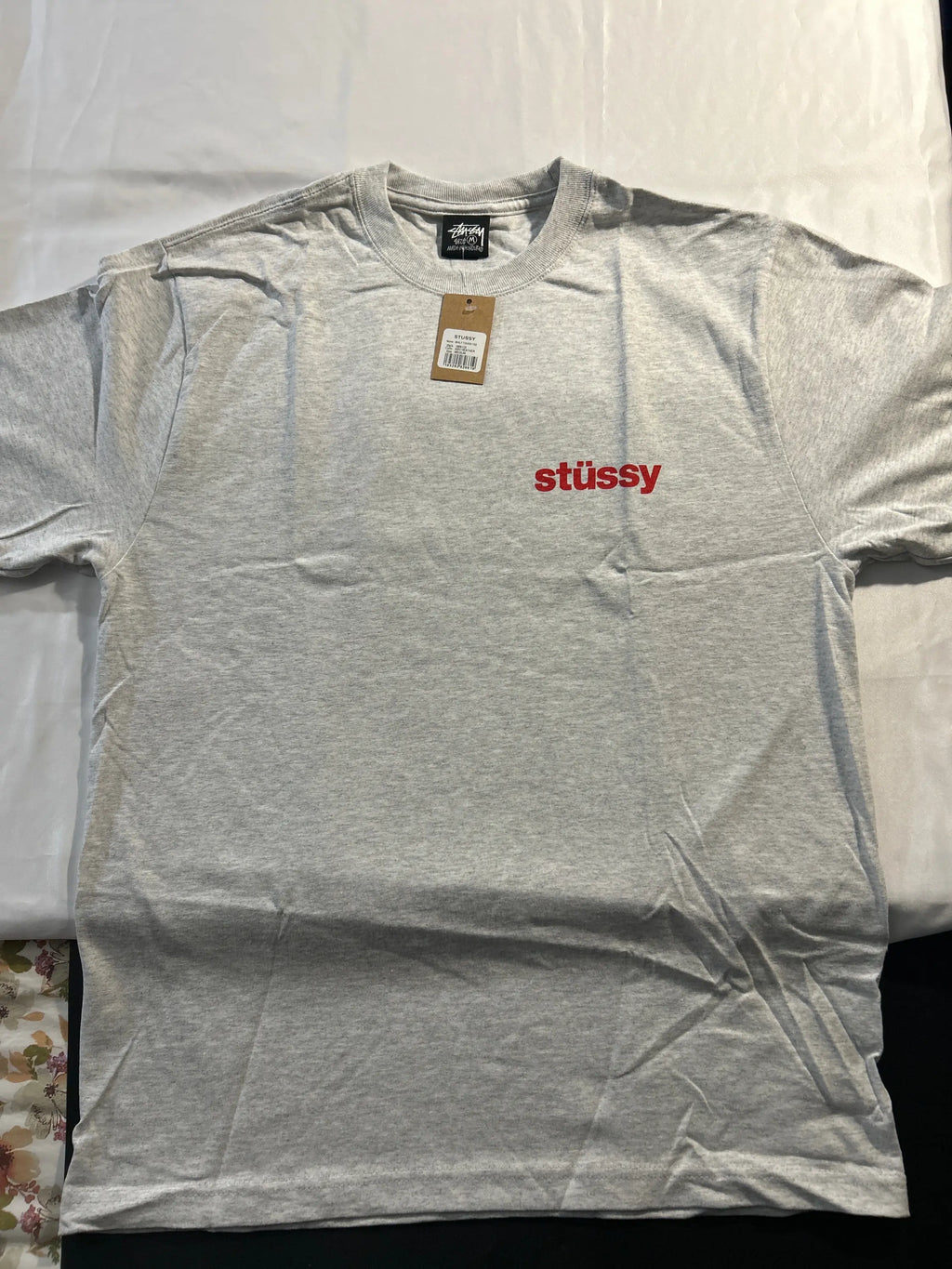 Stussy Built Tough Tee Ash Heather Medium