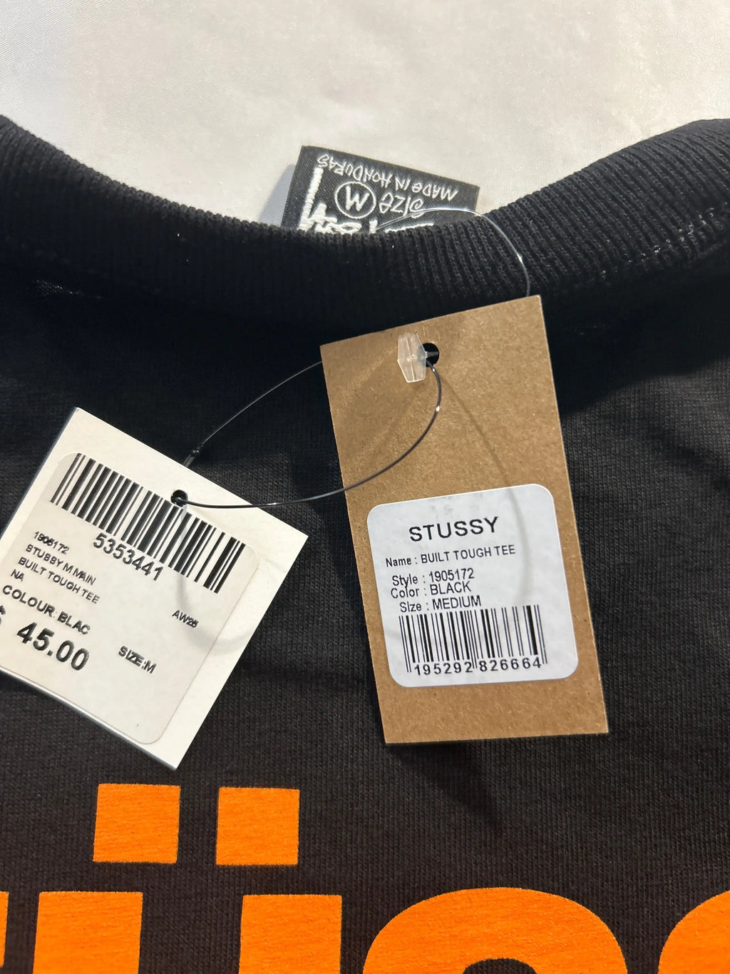 Stussy Built Tough Tee Black Medium