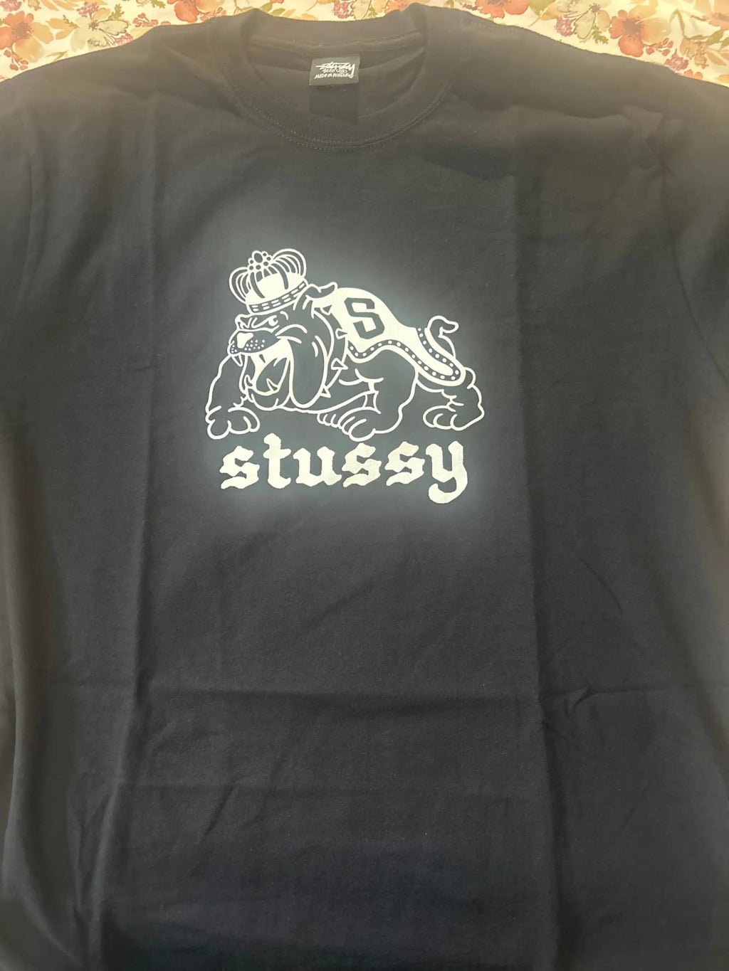 Stussy Bulldog Tee Black Medium (no tag)